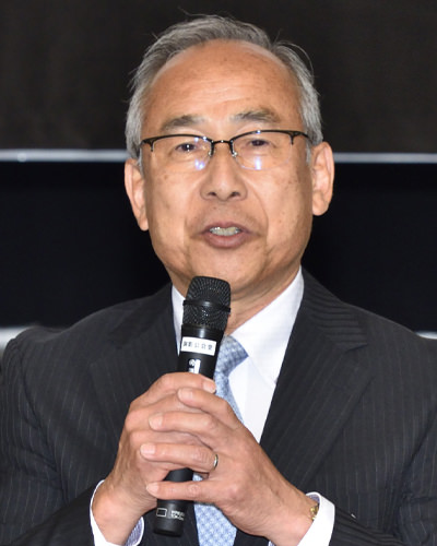 来賓挨拶　林 啓司元校長（第27代）