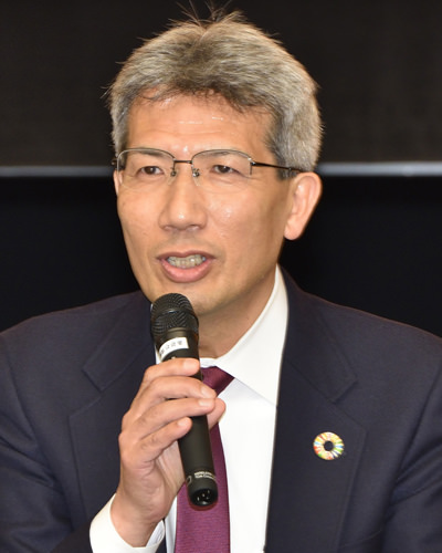来賓挨拶　中谷 安宏前校長（第29代）